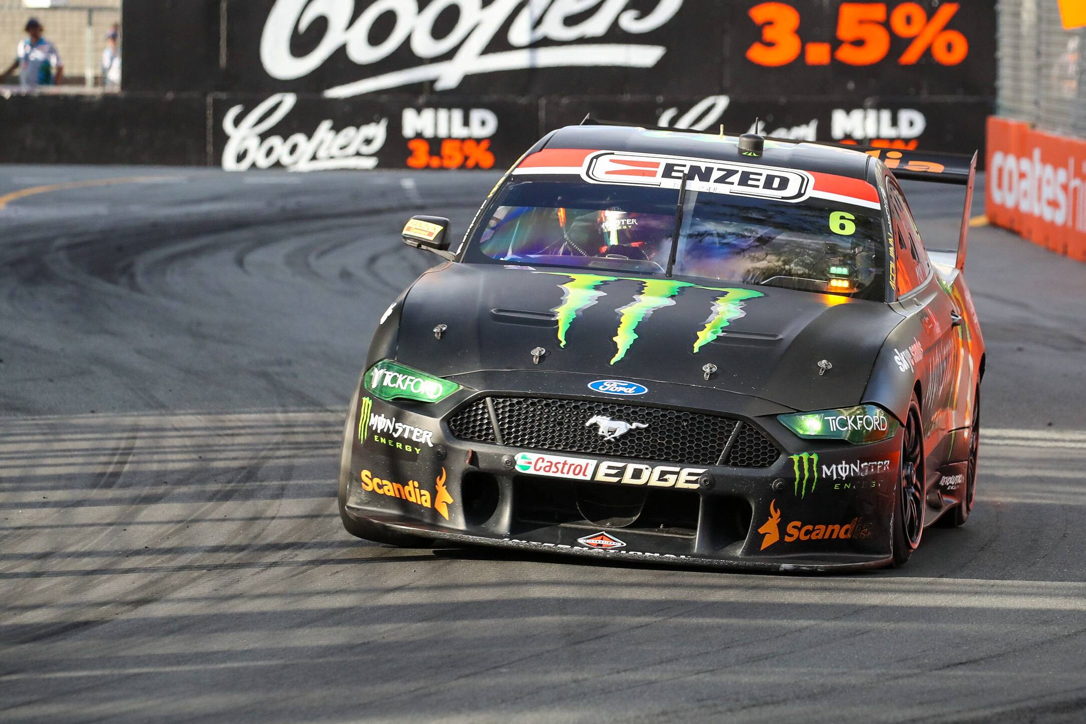 Tickford Racing's Cameron Waters (fourth) led Ford in Saturday's Race One at the Gold Coast. Tickford Racing's Cameron Waters (fourth) led Ford in Saturday's Race One at the Gold Coast.